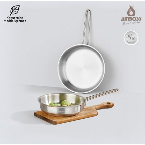 Amboss Vento Steel İndüksiyon Tabanlı 2 Parça Tava Seti 20-24 cm