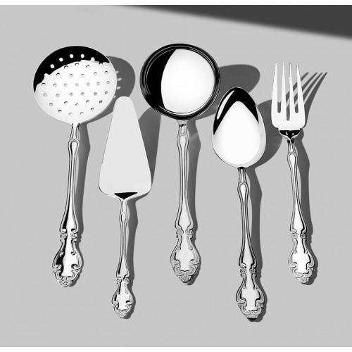 Nehir Adriana Sade 5 Parça Paslanmaz Çelik Servis Takımı