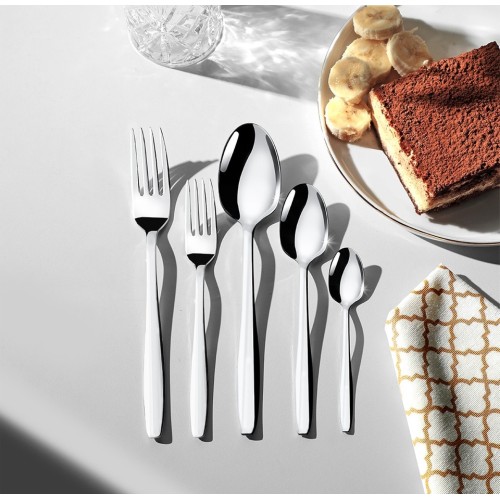 Nehir Sahra Sade 6 Kişilik 30 Parça Çatal Kaşık Takımı