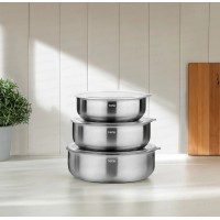 Nehir Silver Çelik 6 Parça Saklama Kabı